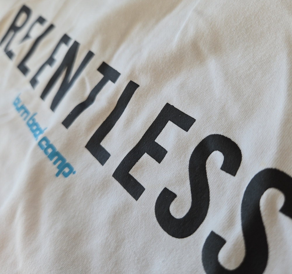 Burn Boot Camp Relentless White Tank Top